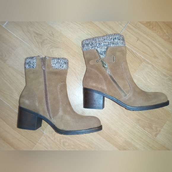 Pure Sole Beige Boots Size 8M - Picture 2 of 9